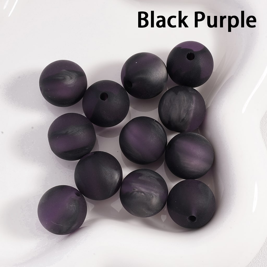 Frosted Matte Acrylic Beads Double Color Round 16MM Single Color Option for 200pcs Bag Only