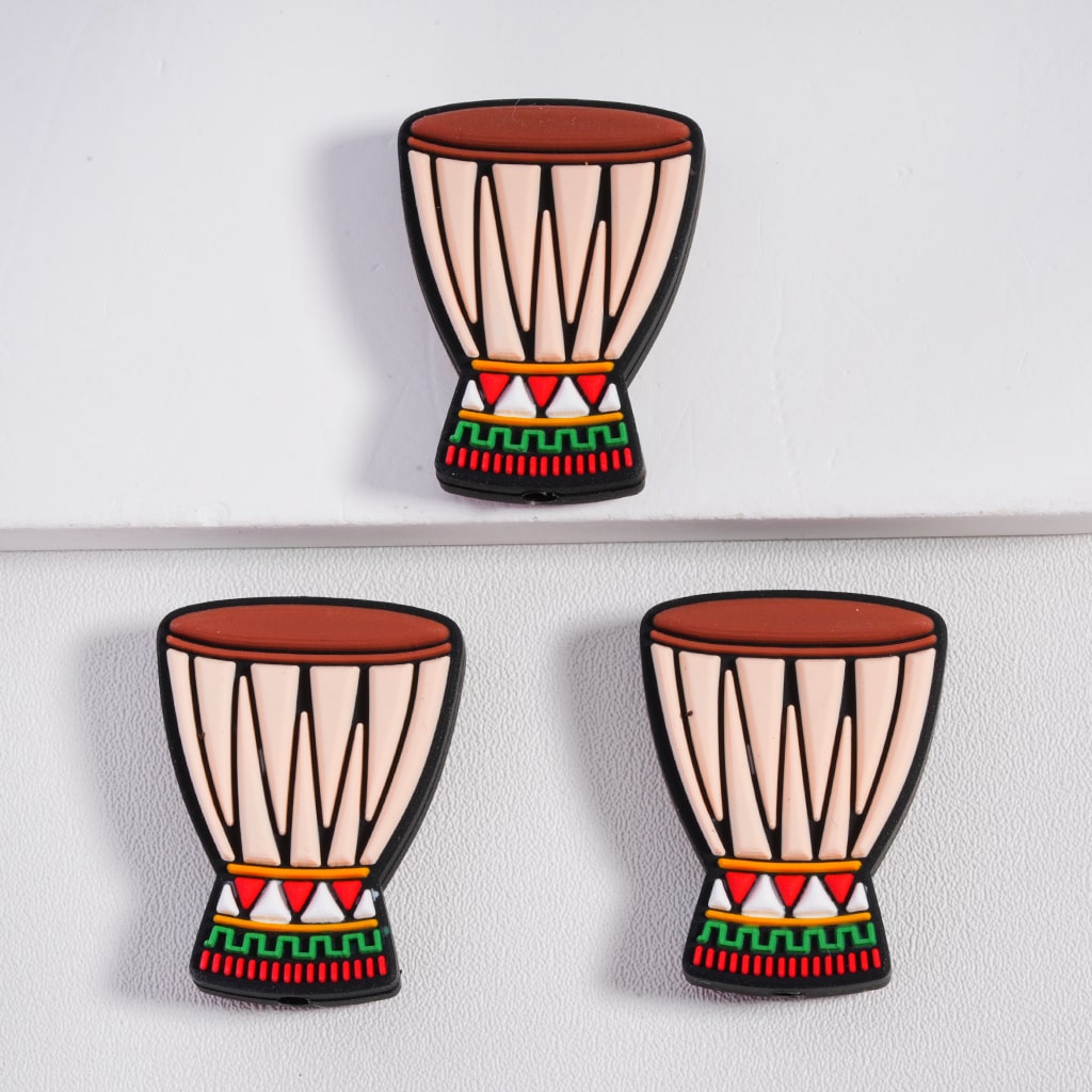 Festive Kwanzaa Celebration Silicone Beads Drum, Candles, Unity Cup & Gift Designs