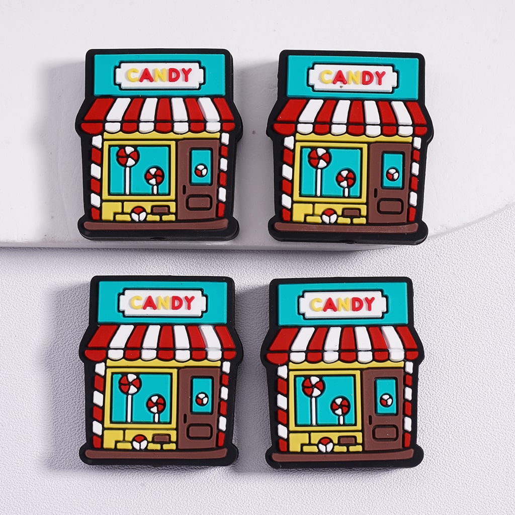 Mini Cute Candy Sweet Shop Store Silicone Focal Bead