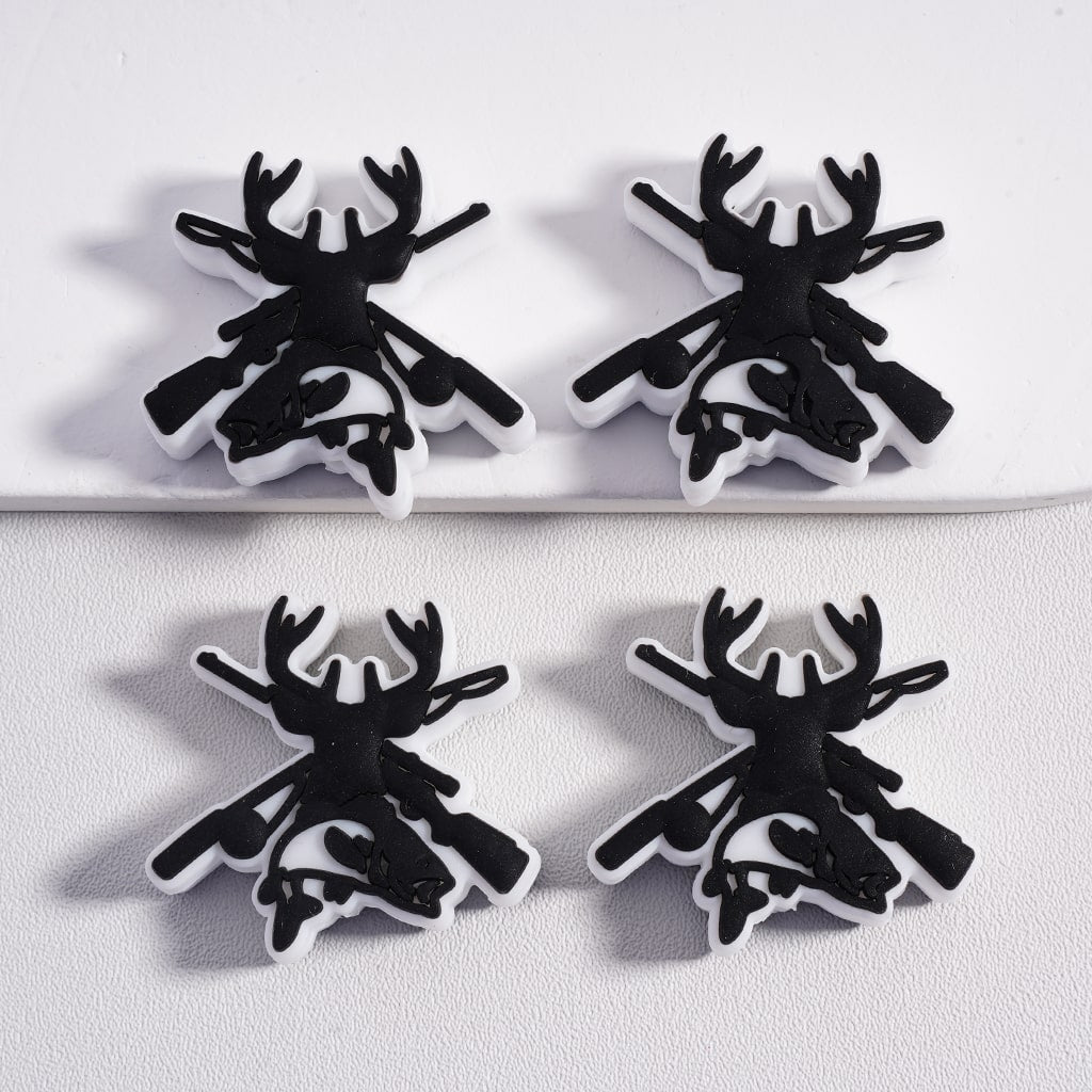 The Great Outdoors Hunt Series Hunting Call Series Dog, Deer, Duck Silicone Focal Beads
