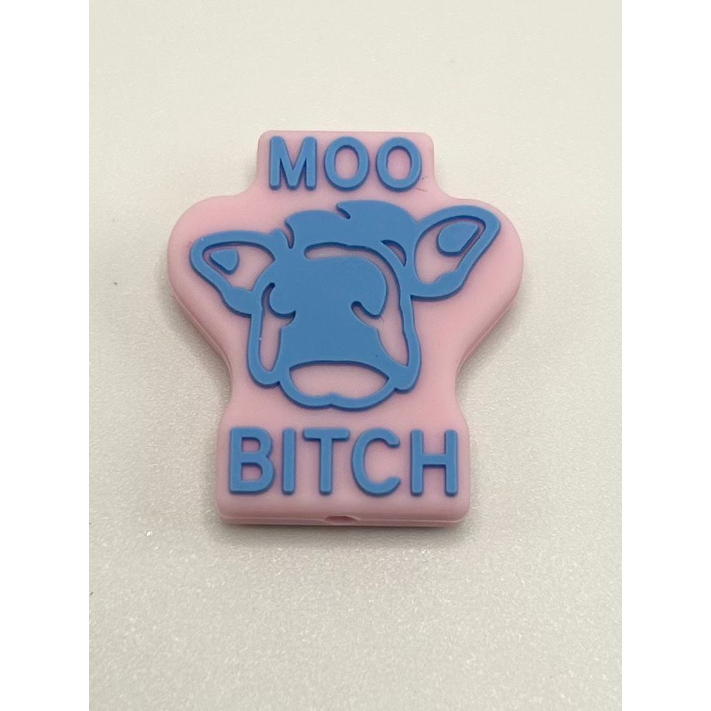 Moo Bitch Silicone Focal Beads