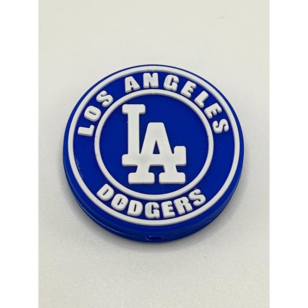 LA Baseball Silicone Focal Beads