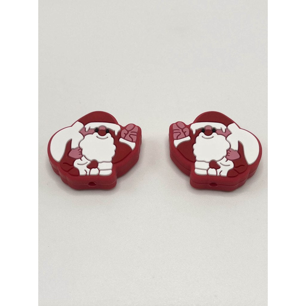 Christmas Santa Claus Silicone Focal Beads