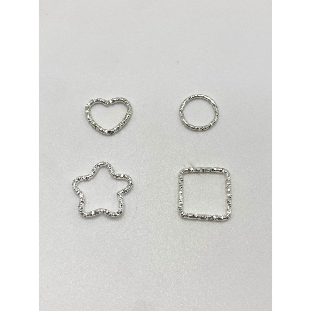 Jump Ring Alloy Pendant Various Shapes