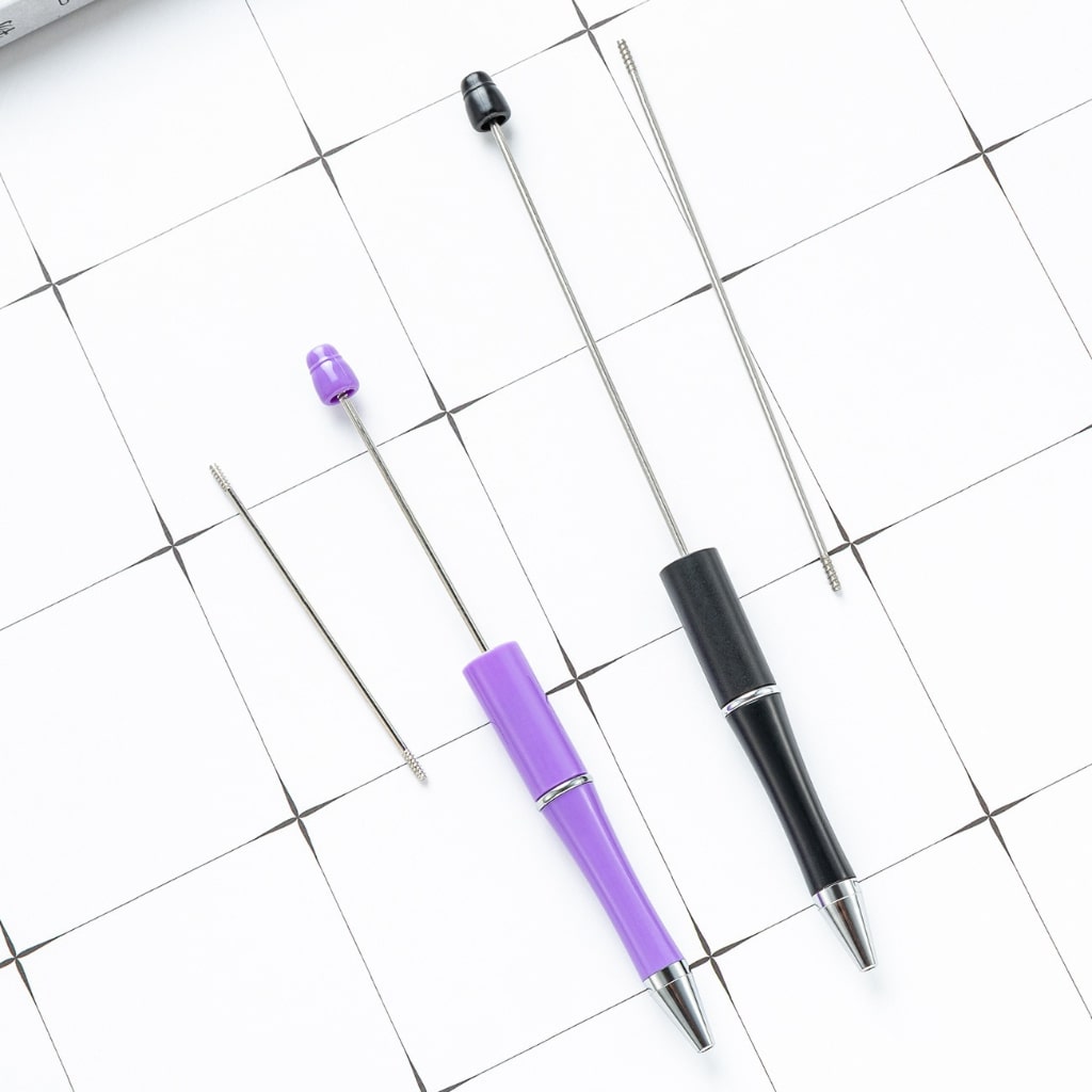 DIY Environmental Stainless Extender Steel Pole Stick for Beadable Pens, 97MM Long