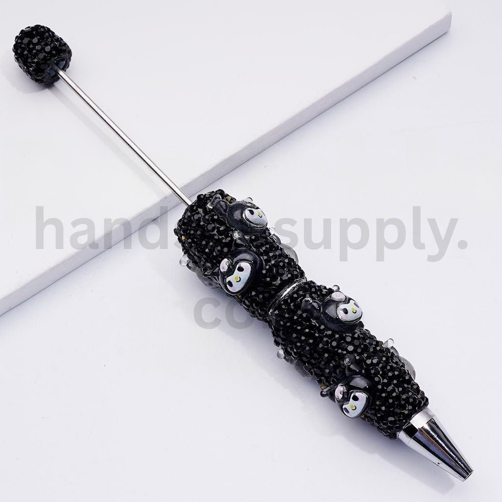Charming Kurom Sanri Clay Pens with Black Rhinestones