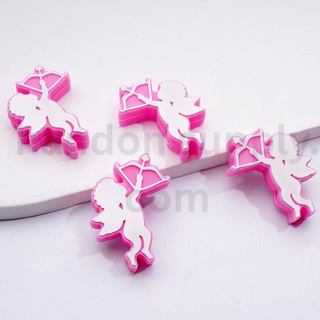 Goddess of Love Cupid Cute Design Silicone Focal Beads