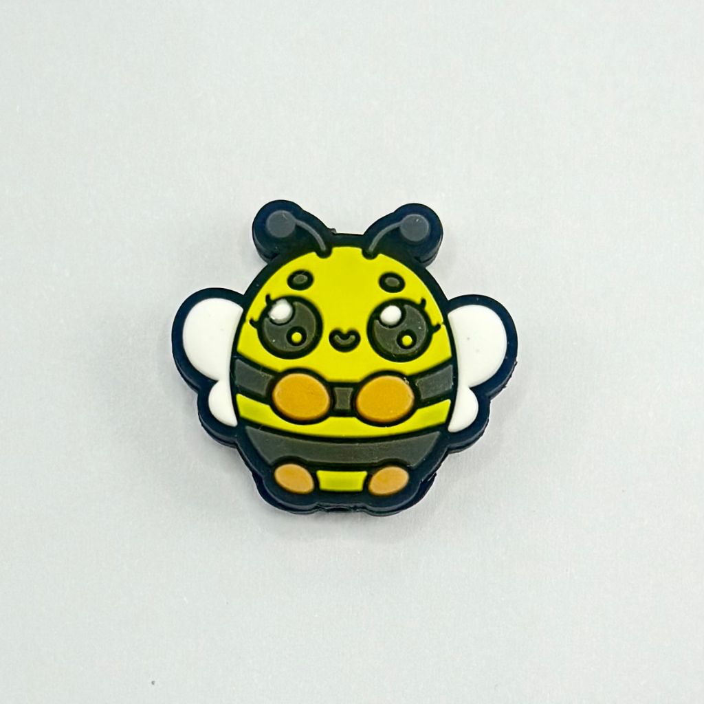 Cute Little Bumble Bee Shaped, Bumble Bee Beads Silicone Focal Beads