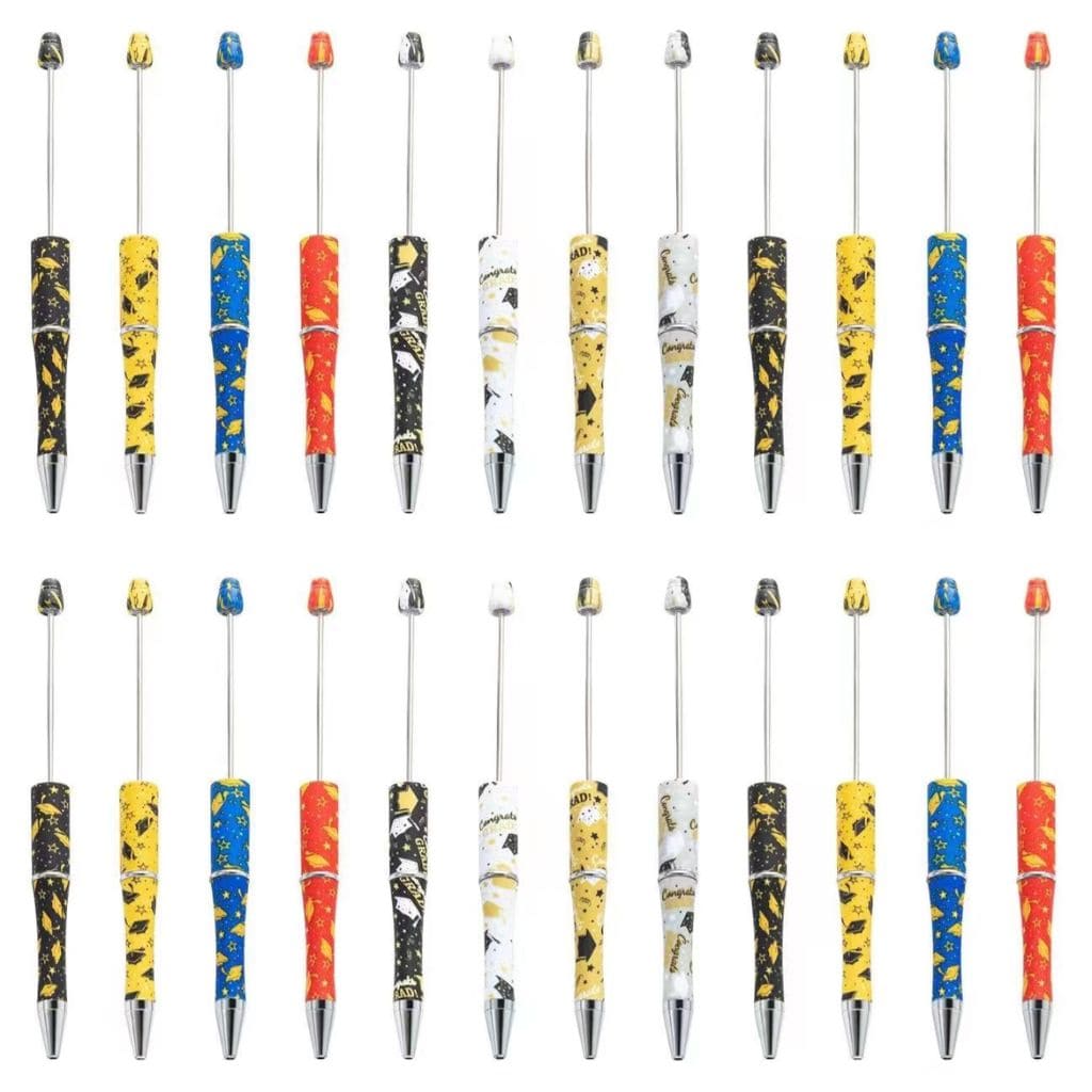 Graduation Random Mix Beadable Pens for School