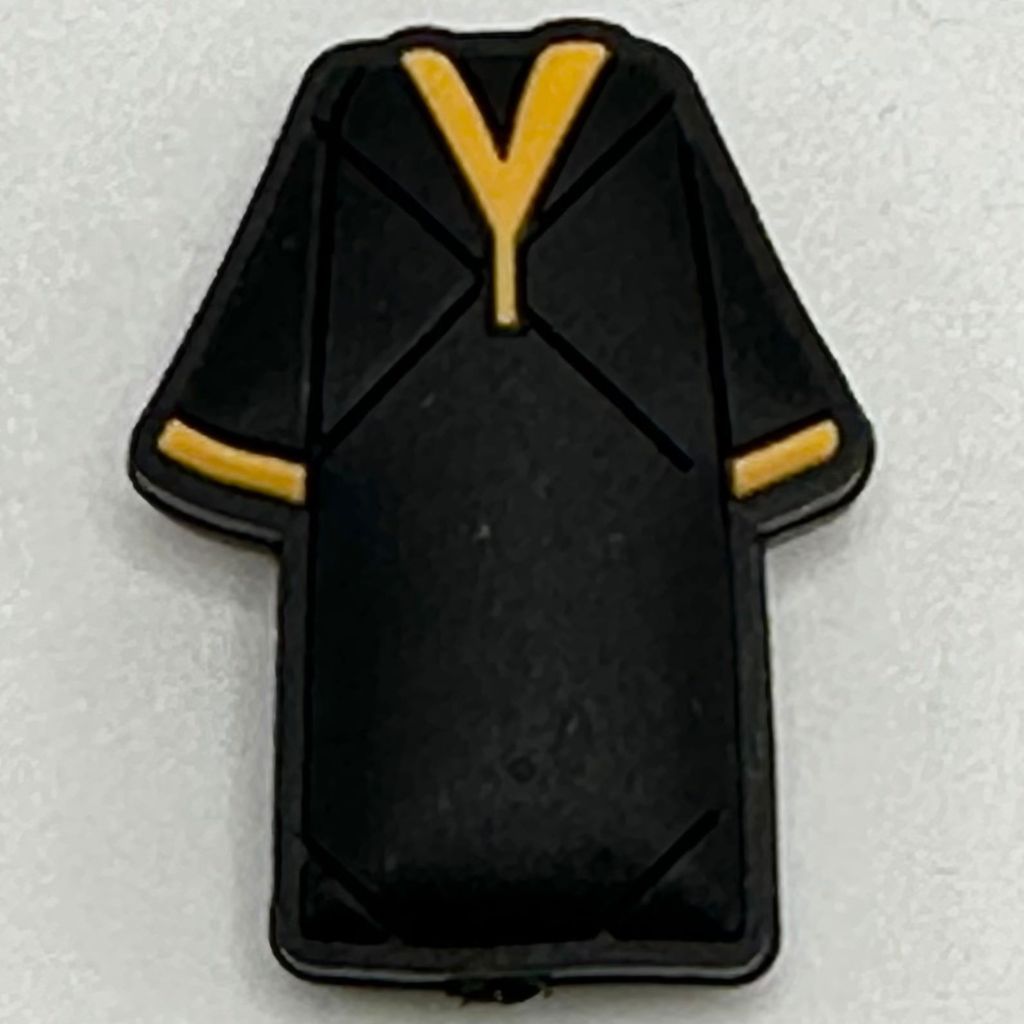 Student Gown Black Shirt Graduation Uniform University Silicone Focal Beads