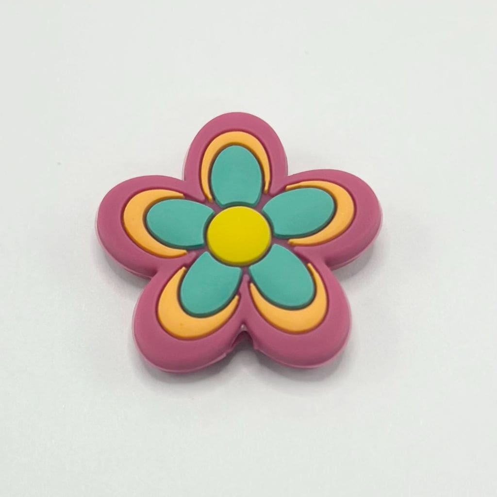 Sayings with Flowers, Cute Positive Vibes, Silicone Focal Beads