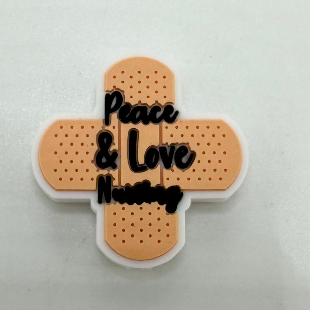 Love Nurse Doctor & Medical Plaster Bandage Peace Silicone Focal Beads