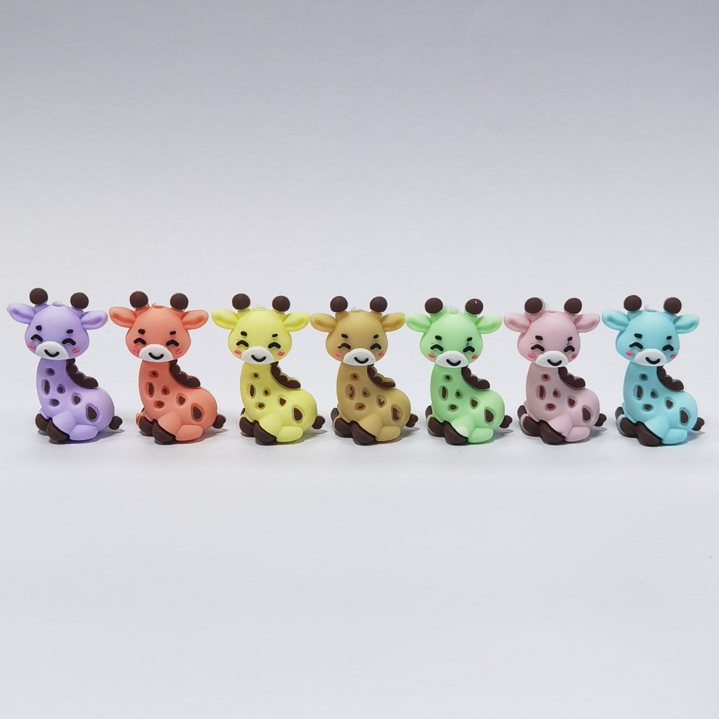 Cute Giraffe 3D Baby Silicone Focal Beads