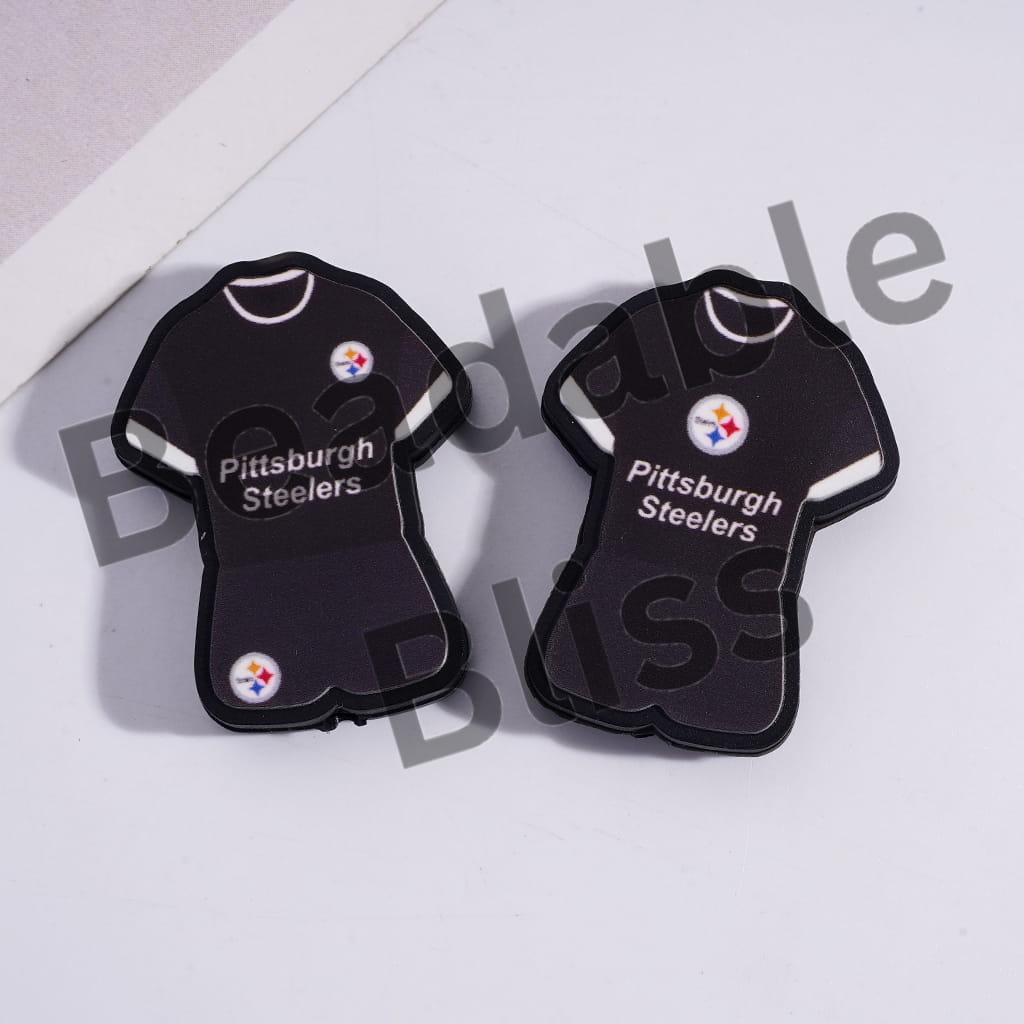 Silicone Focal Beads Pittsburgh Football Set Jersey