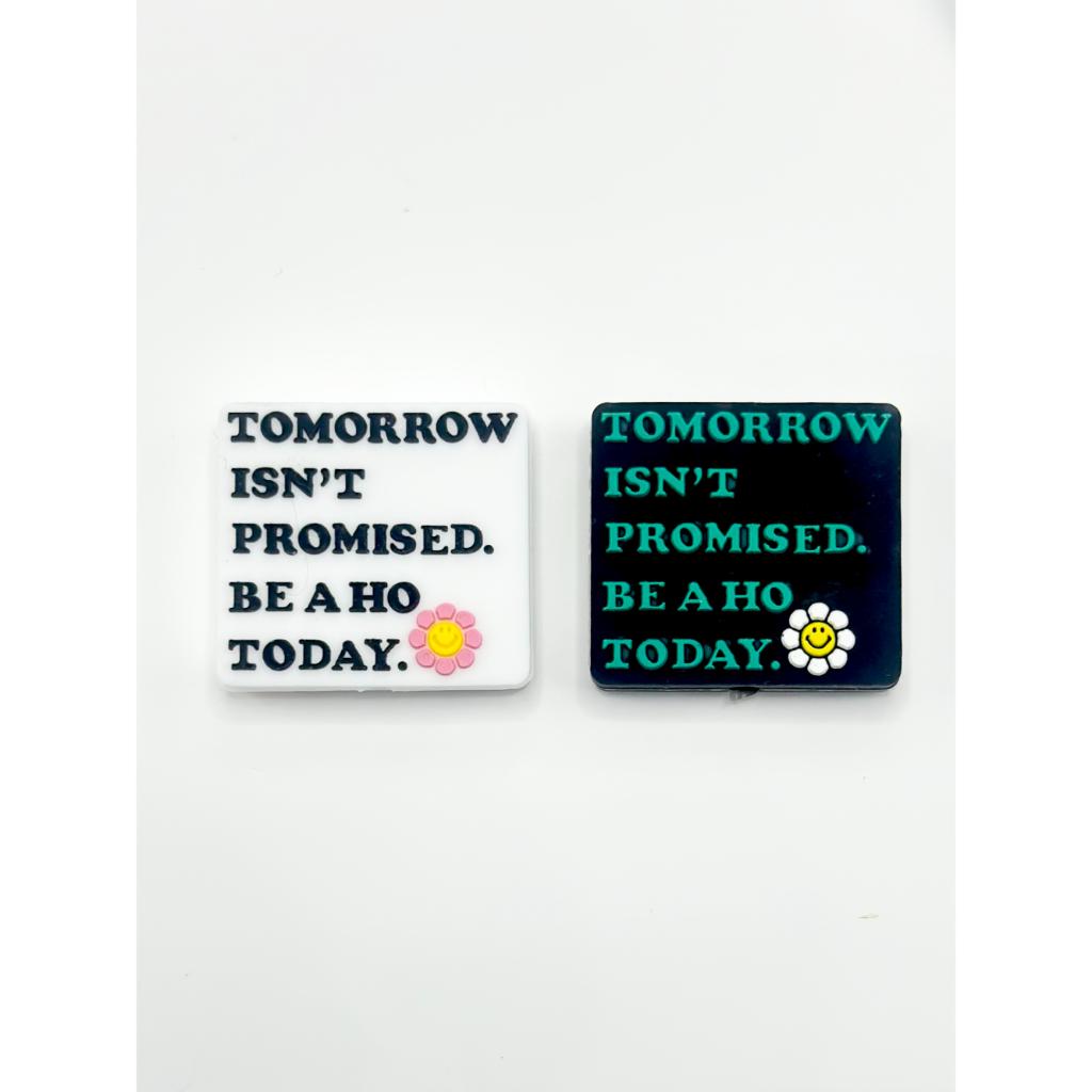 Be A Ho Today, Tomorrow Isn't Promised Silicone Focal Beads