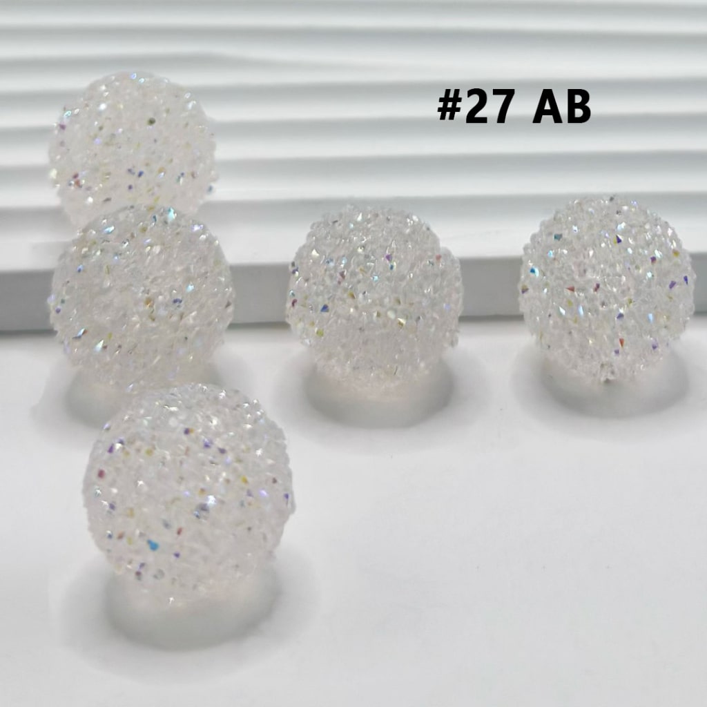 7 Color Series and 28 Single Colors Mix Round Sugar Beads, 20MM
