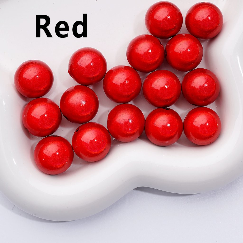 Glossy Multi-Color Shiny Round Acrylic Beads, 16MM