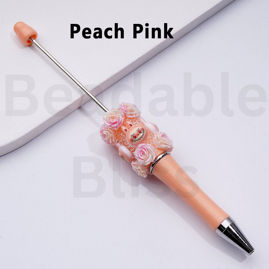 Luminous Glitter Flower Tiny Goblin Monster Doll Character Head Clear Sugar Beadable Pens