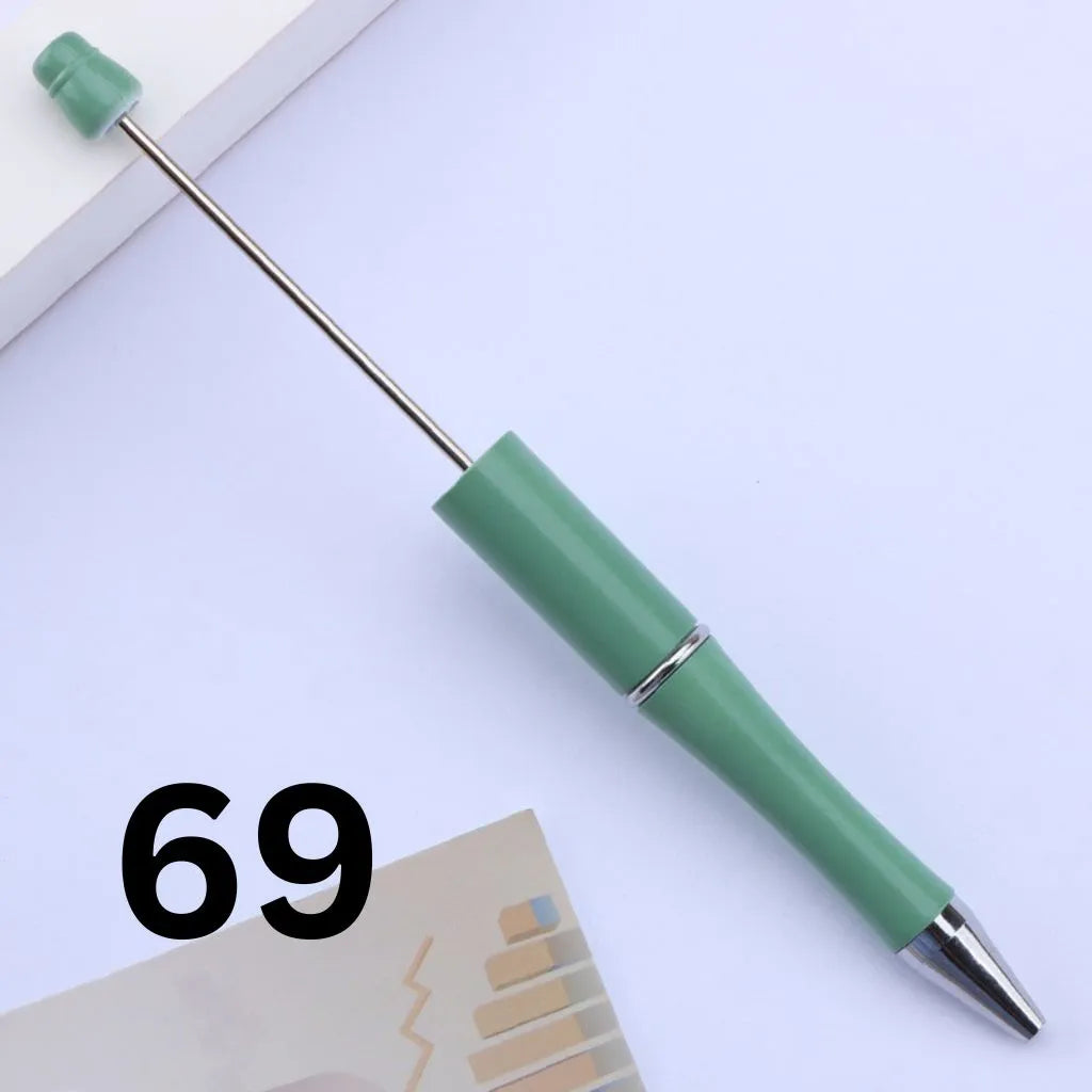 Colorful Plastic Beaded Pens in Solid, Ombre Gradient, and Neon Shades, READ THE DESCRIPTION