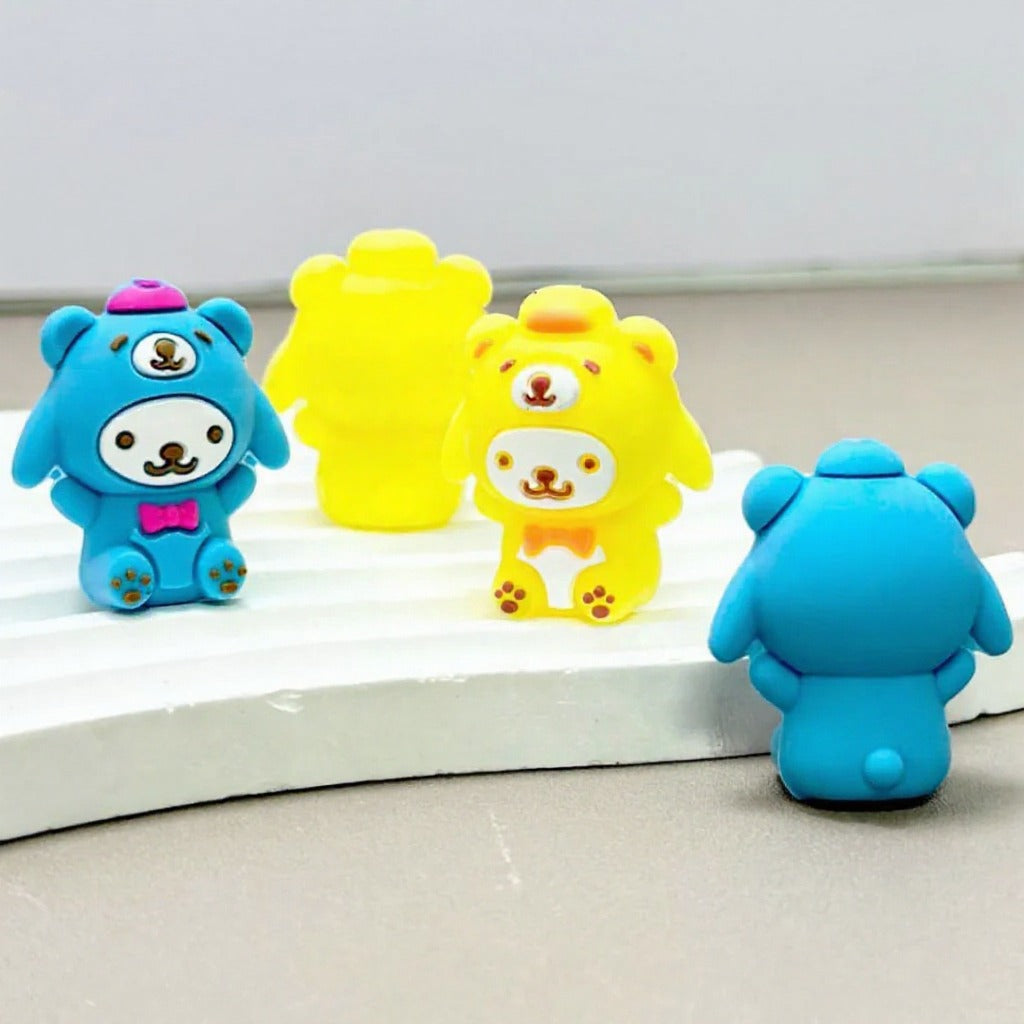 3D Cute Po Po Puri Sanri Silicone Focal Beads