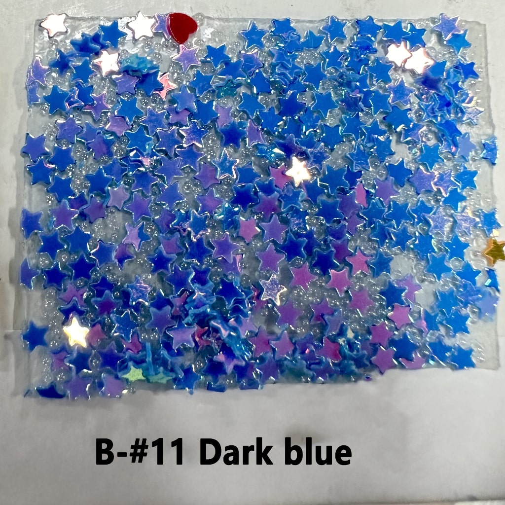 Star Round Shape Flakes for Pen, DIY Bling Bling Wraps Tapes Around 40*28MM, 78pcs in 1 Sheet, Please Read the Description