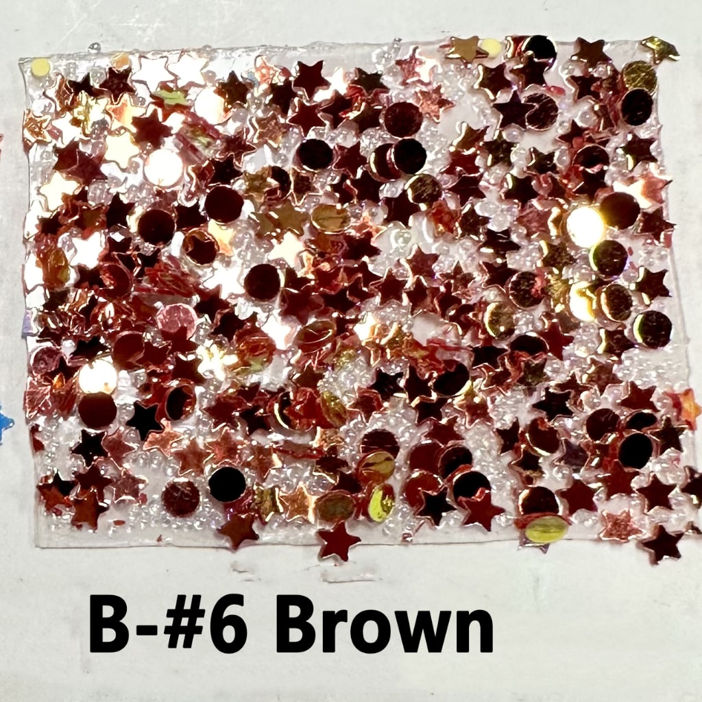 Star Round Shape Flakes for Pen, DIY Bling Bling Wraps Tapes Around 40*28MM, 78pcs in 1 Sheet, Please Read the Description