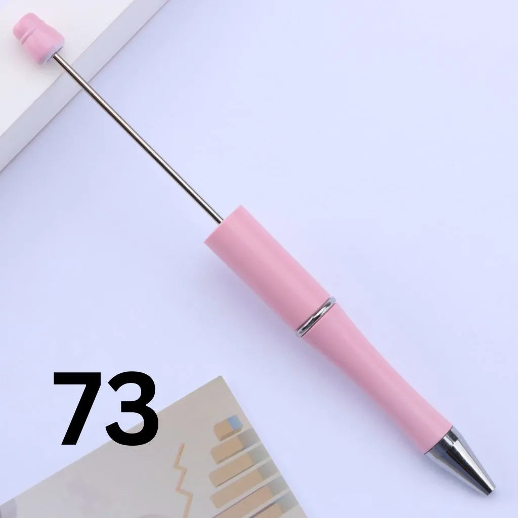 Colorful Plastic Beaded Pens in Solid, Ombre Gradient, and Neon Shades, READ THE DESCRIPTION