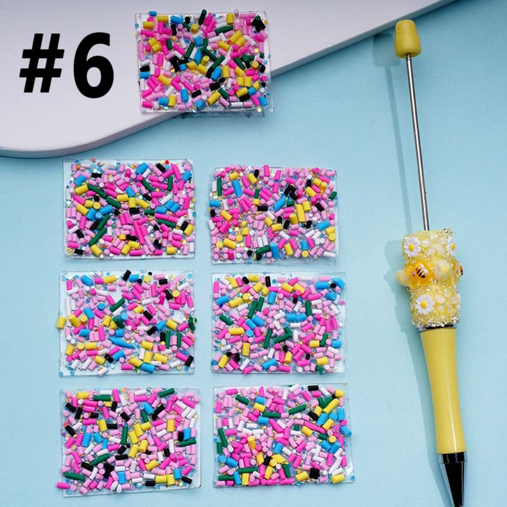 Wraps Tapes DIY Bling Bling with Colorful Mini Sticks for Pen, 78 Small Pieces in 1 Sheet, Please Read the Description