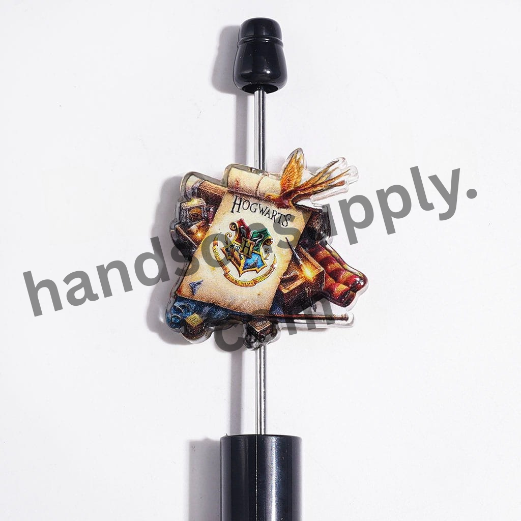 Magical Wizard Boy Harry Character Series Semi-Clear Acrylic Beads, Random Mix