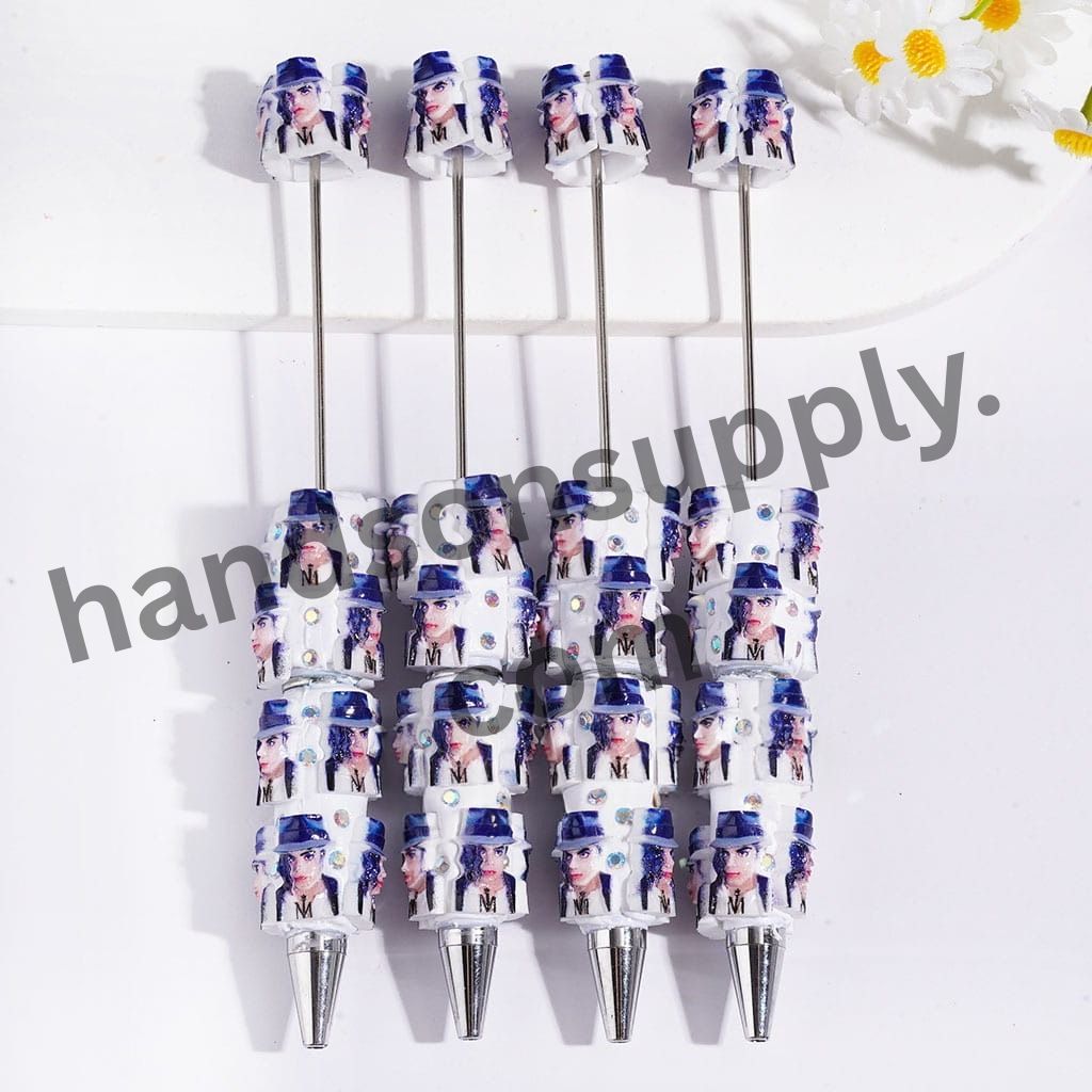 Stylish Stylish Fashion Lady USA American Singer Beadable Clay Pen with AB Rhinestones