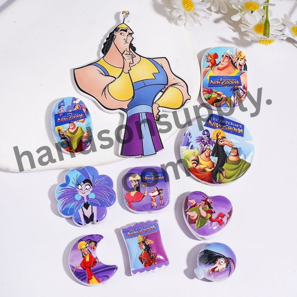 Royal Emperor Transformation Character Acrylic Beads & Pendants with Fantasy-Inspired Variant Designs, Random Mix