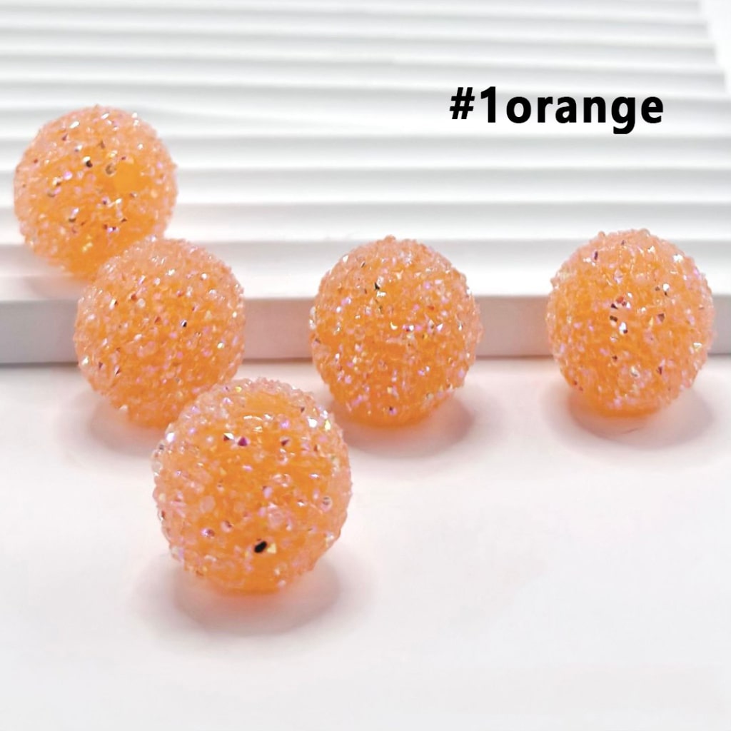 7 Color Series and 28 Single Colors Mix Round Sugar Beads, 20MM