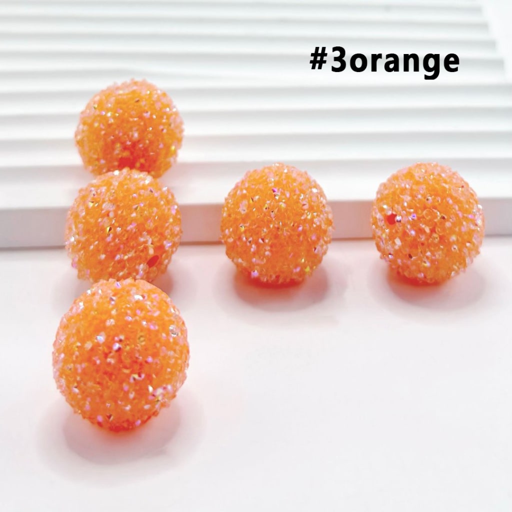 7 Color Series and 28 Single Colors Mix Round Sugar Beads, 20MM