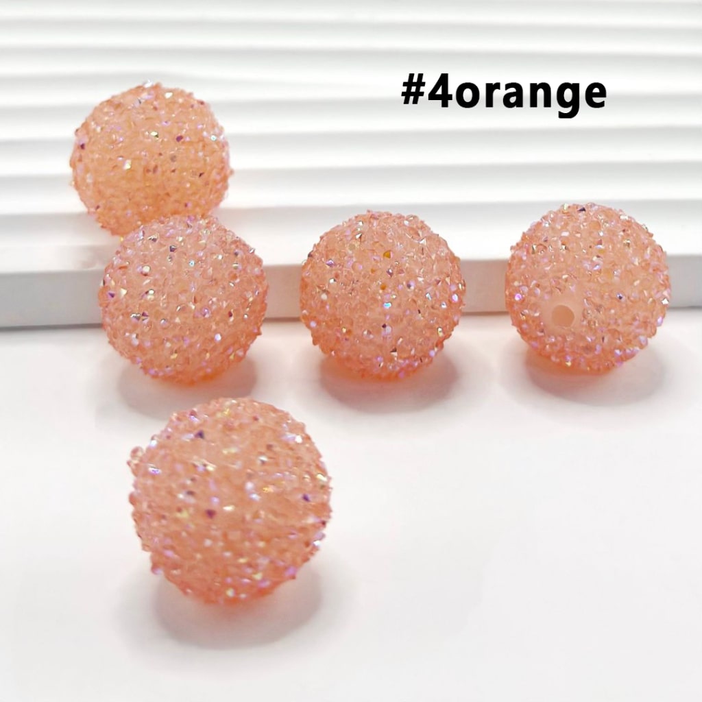 7 Color Series and 28 Single Colors Mix Round Sugar Beads, 20MM