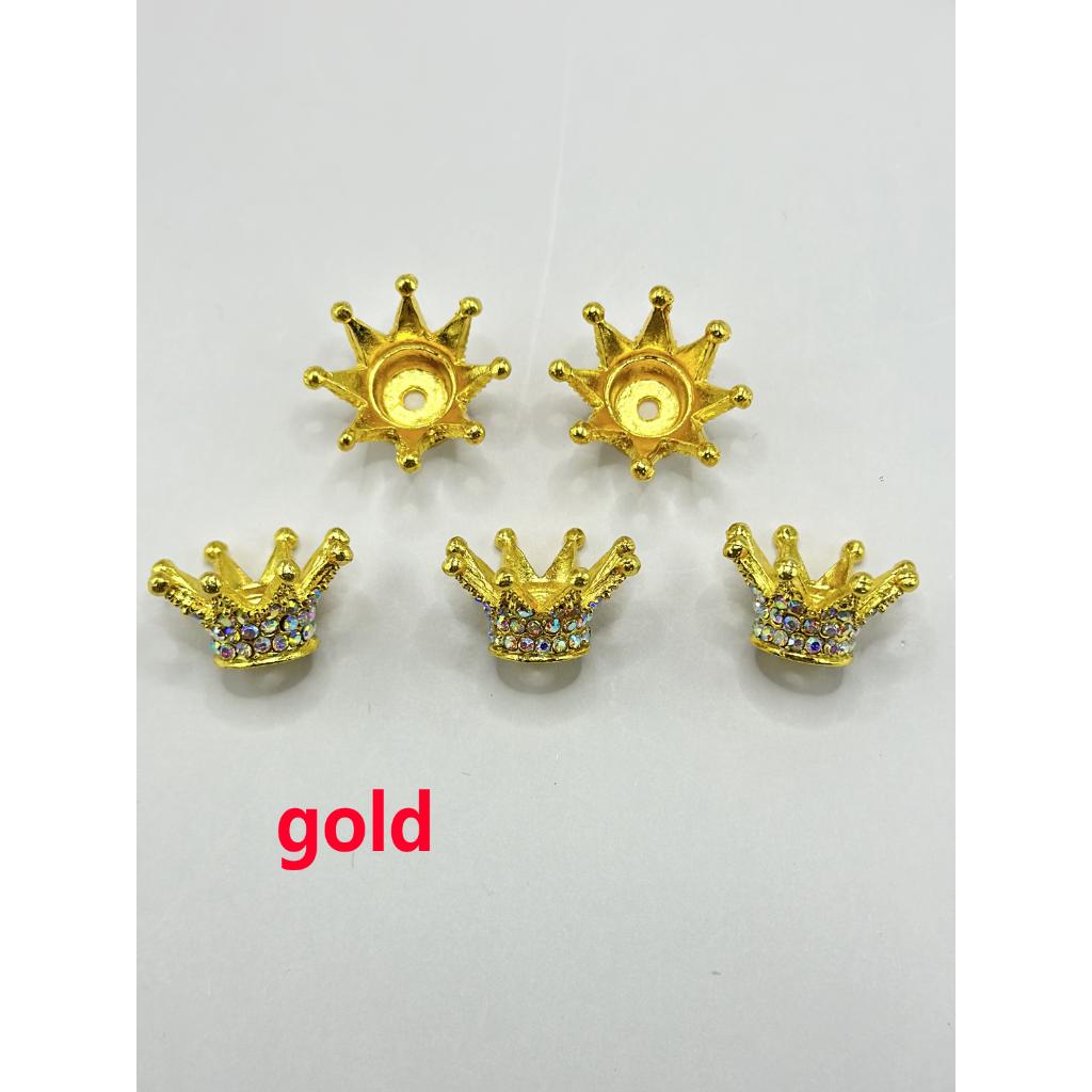Sparkling Crown Bling Bling Spacers for Beads
