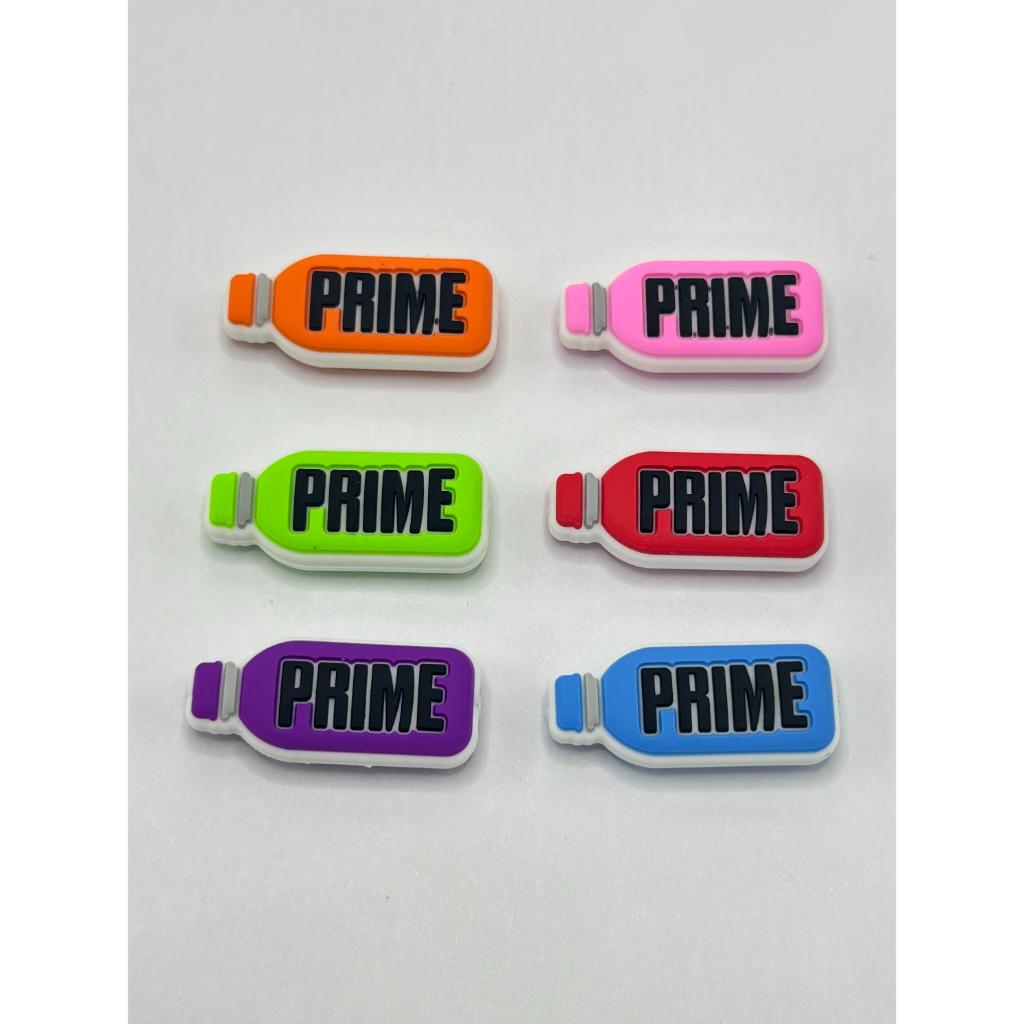 Prim Red and Blue Bottle Silicone Focal Beads