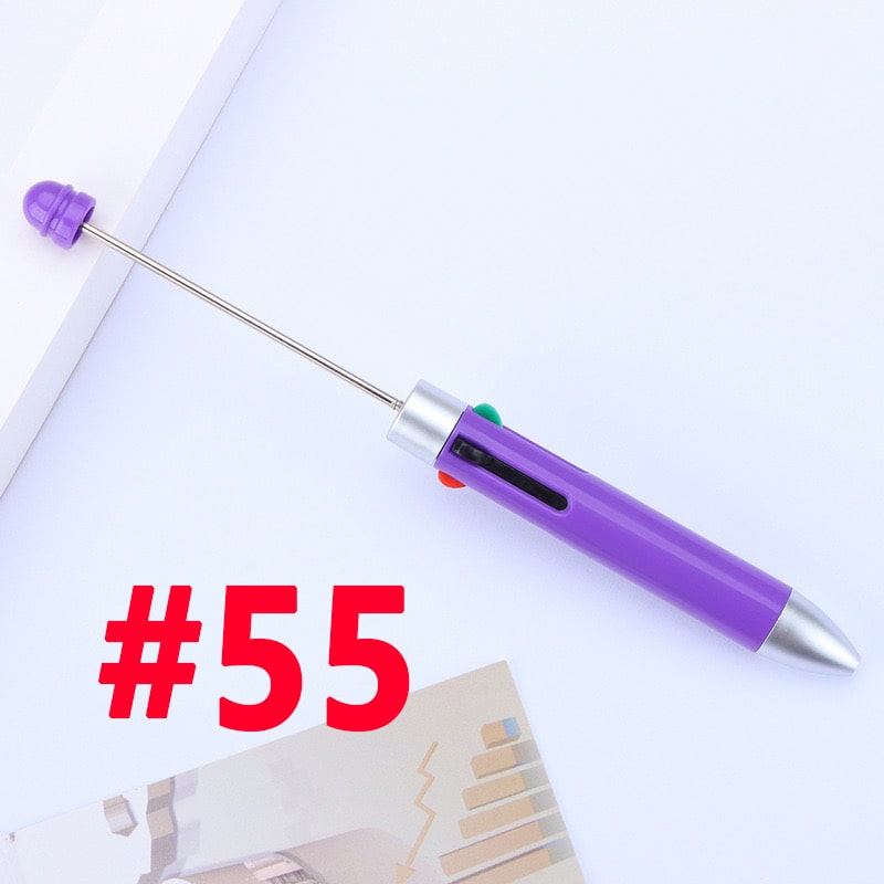 Beaded Multicolor Pens with Four Inks and Colorful pens Refills