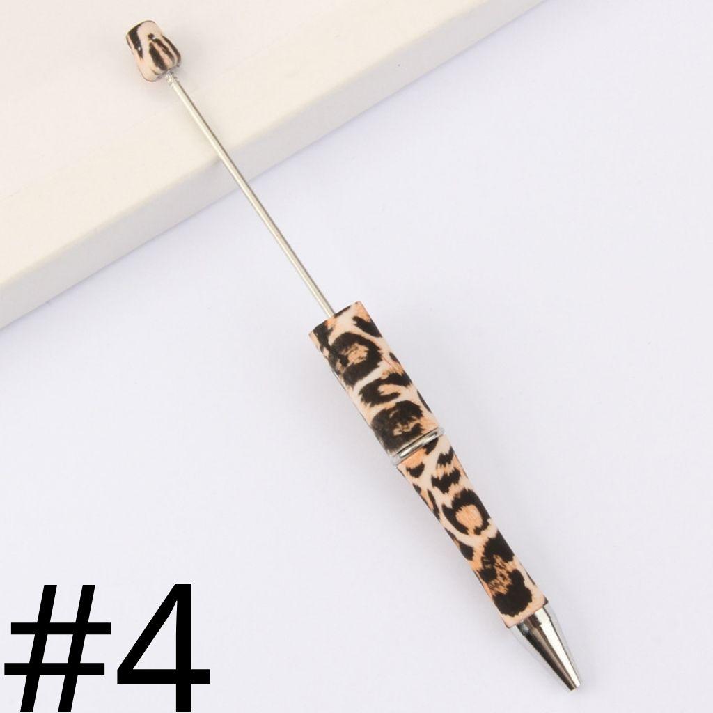 Printed Cheetah Print Beadable Pens Number 4