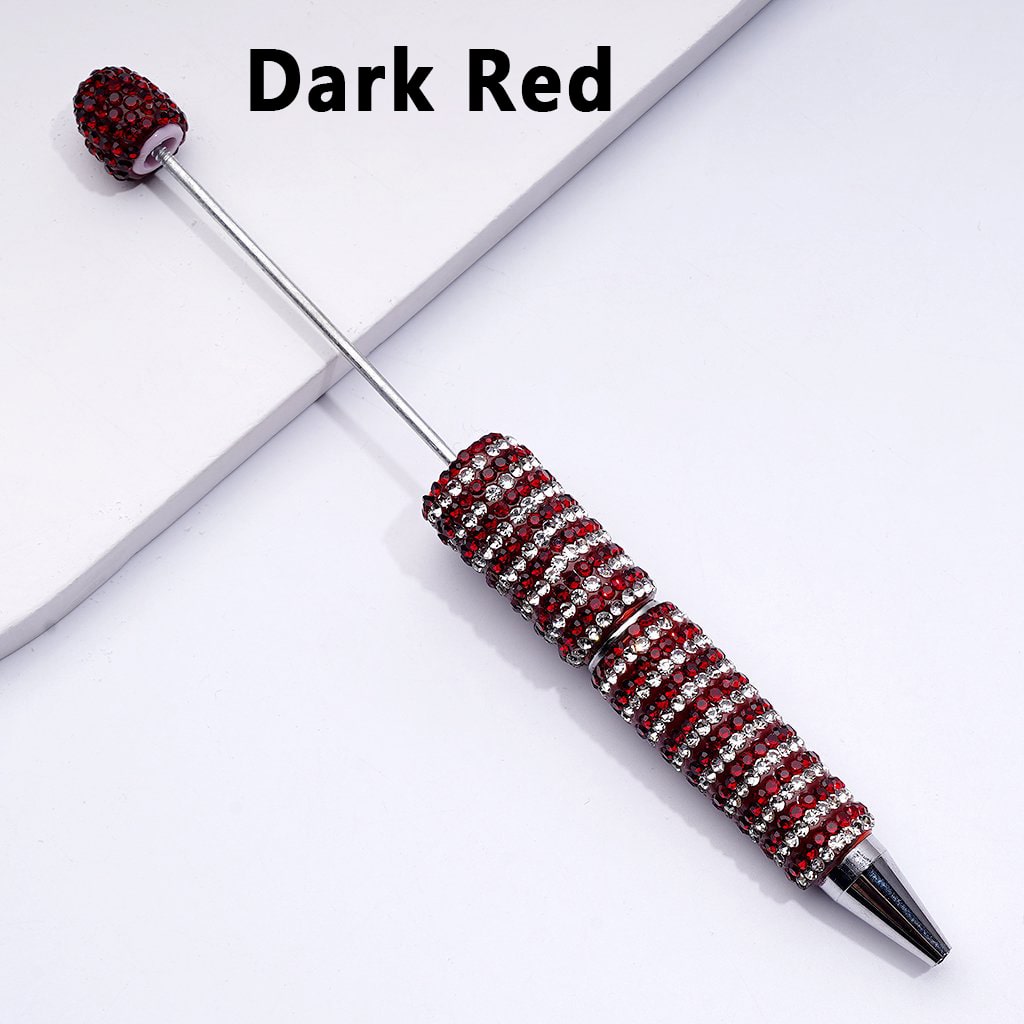 Beadable Sparkling Clay Pens – Double-Color Rhinestone Shine