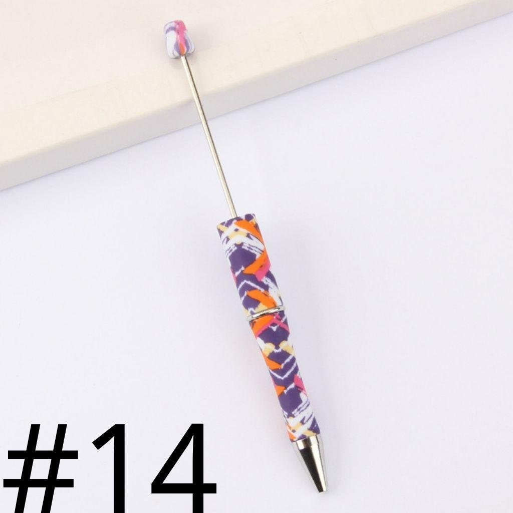 Colorful Abstract Printed Beadable Pens Number 14