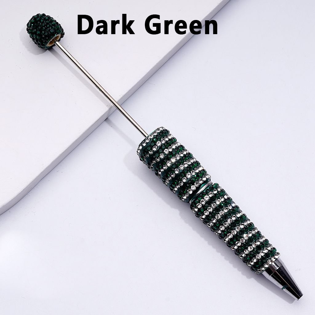 Beadable Sparkling Clay Pens – Double-Color Rhinestone Shine