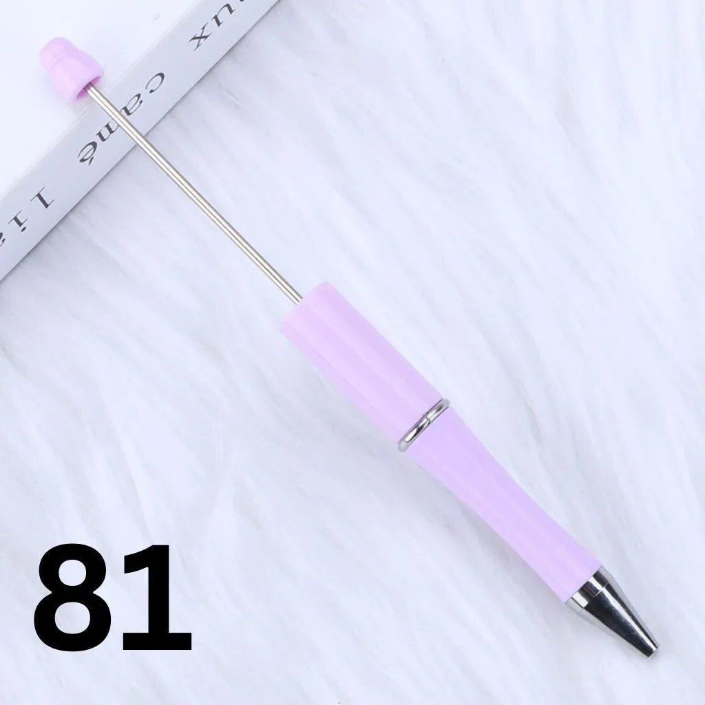 Colorful Plastic Beaded Pens in Solid, Ombre Gradient, and Neon Shades, READ THE DESCRIPTION
