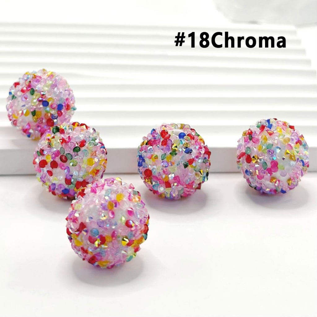 7 Color Series and 28 Single Colors Mix Round Sugar Beads, 20MM