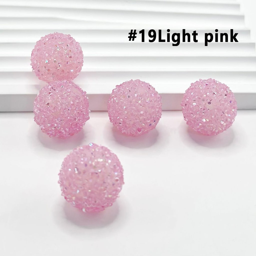 7 Color Series and 28 Single Colors Mix Round Sugar Beads, 20MM
