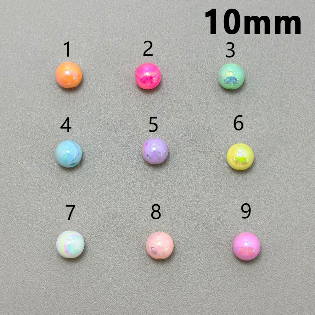 Bling Bling Candy Colors with AB Coating Mini Size Round Acrylic Waist Beads for Jewelry Making 10mm 920 Beads/Pack