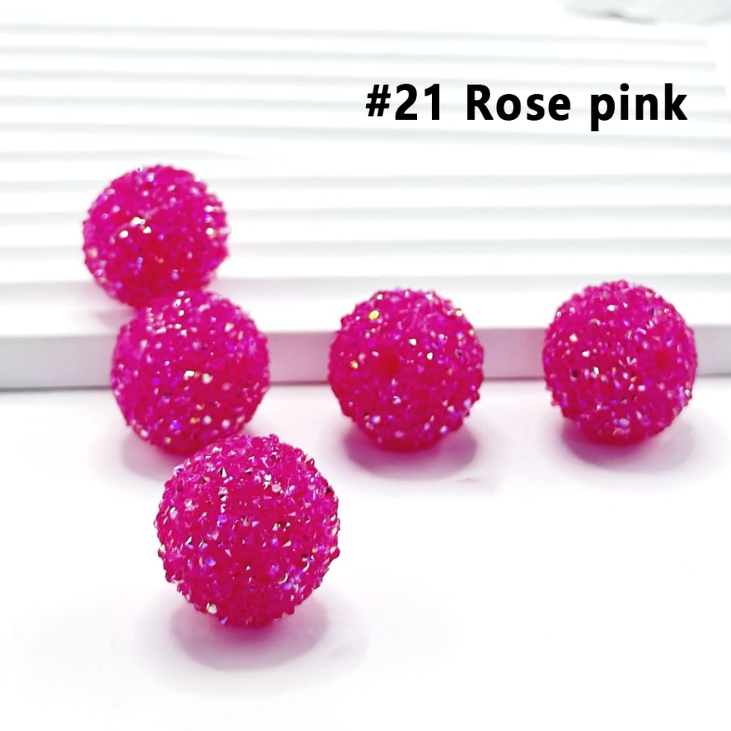 7 Color Series and 28 Single Colors Mix Round Sugar Beads, 20MM