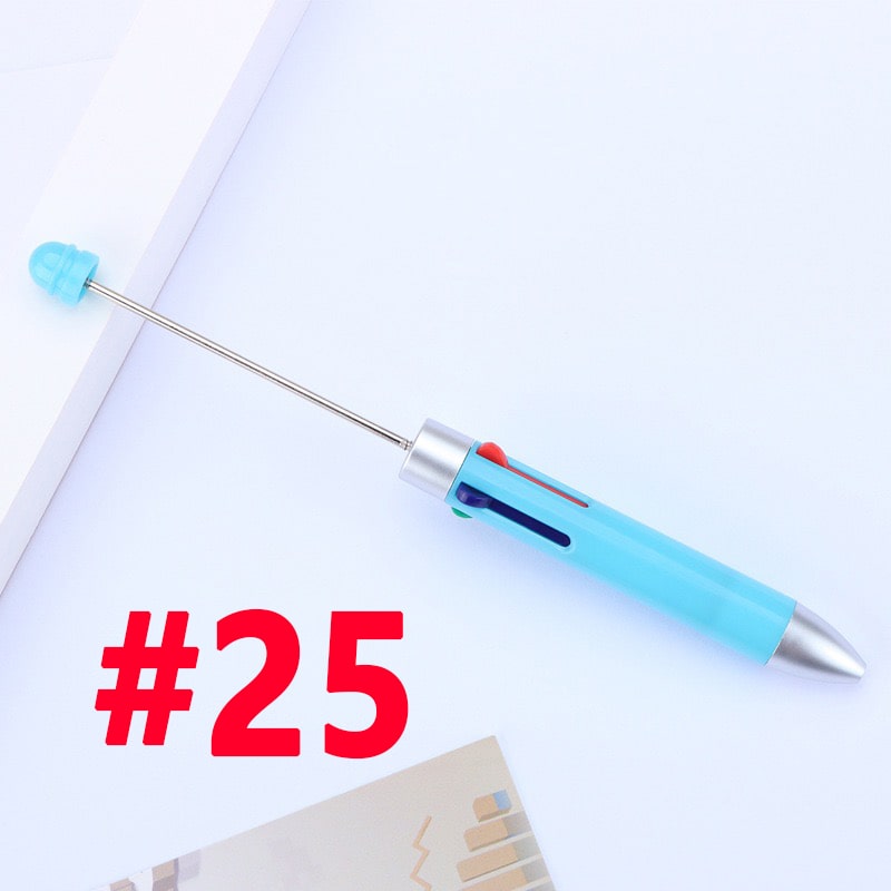 Beaded Multicolor Pens with Four Inks and Colorful pens Refills