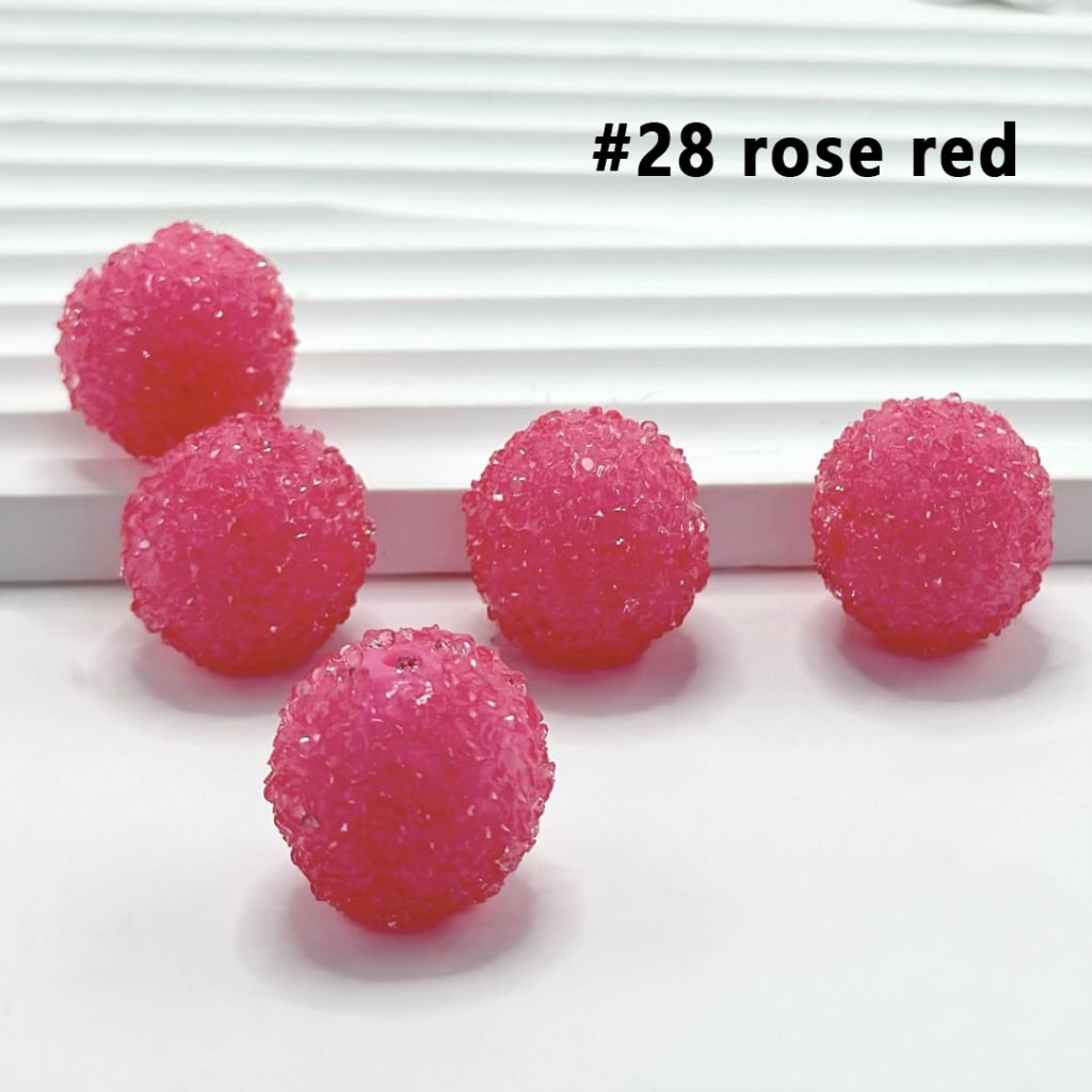 7 Color Series and 28 Single Colors Mix Round Sugar Beads, 20MM