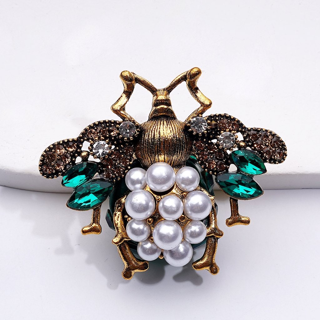 Copper Alloy Ladybug Fancy Exquisite with Shiny Rhinestones White Pearls Cute Butterflies Hearts Snowflakes and Clay Beads Around 48*40MM