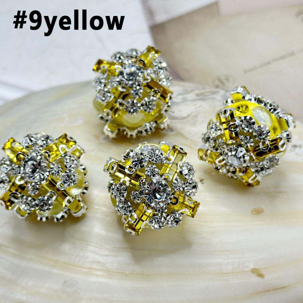 Silver Alloy Exquisite Cross with Oval Pearls Shiny Rhinestones Clay Beads, Around 29MM